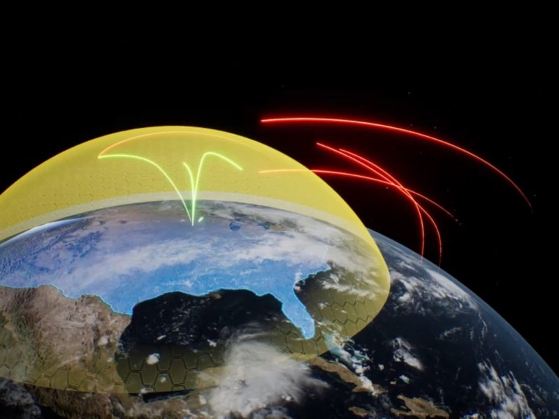 An illustration of the Golden Dome. Credit: Arcfield