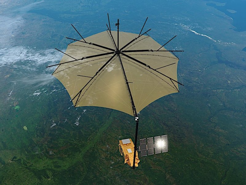 Carrying a novel P-band synthetic aperture radar, ESA’s Biomass Earth Explorer satellite mission delivers completely new information on forest height and above-ground forest biomass from space. This information will provide new insight into the state of our forests and how they are changing, and further our knowledge of the role forests play in the carbon cycle. -- ESA
