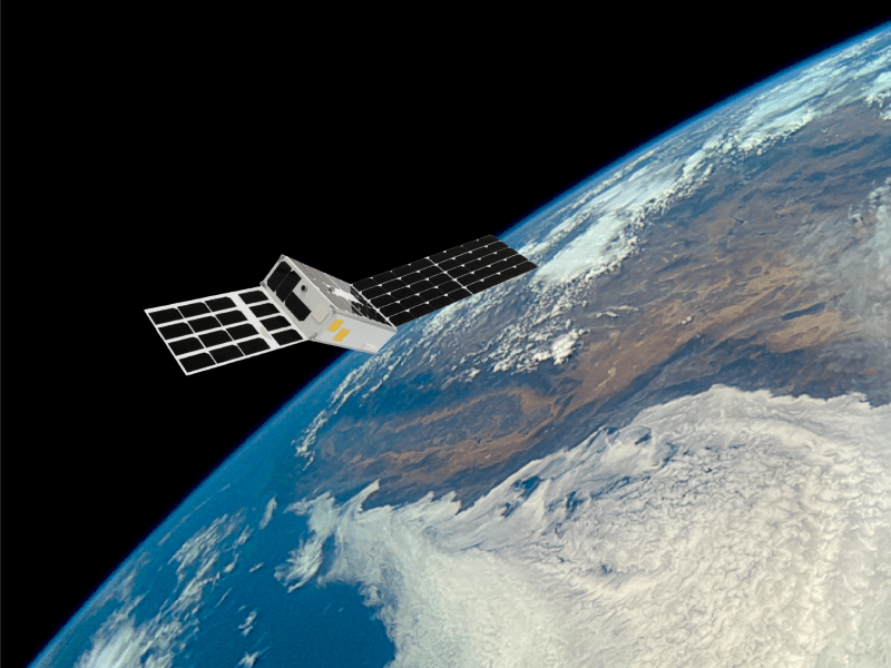 CogniSat-6, built by Open Cosmos with Ubotica edge processing and software for artificial intelligence, is the platform for Dynamic Targeting. Credit: NASA/USGS