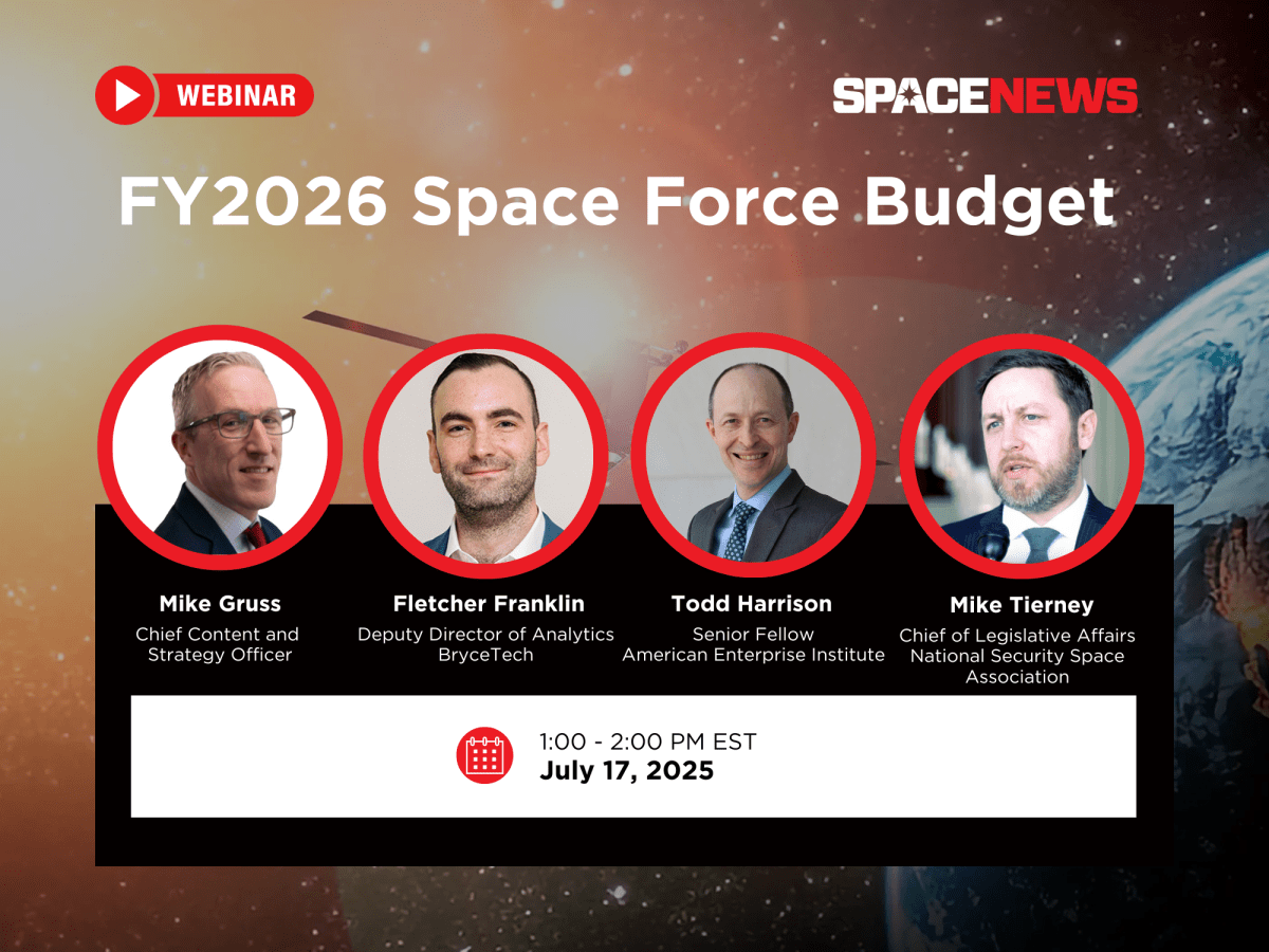 Webinar: FY2026 Space Force Budget (replay)