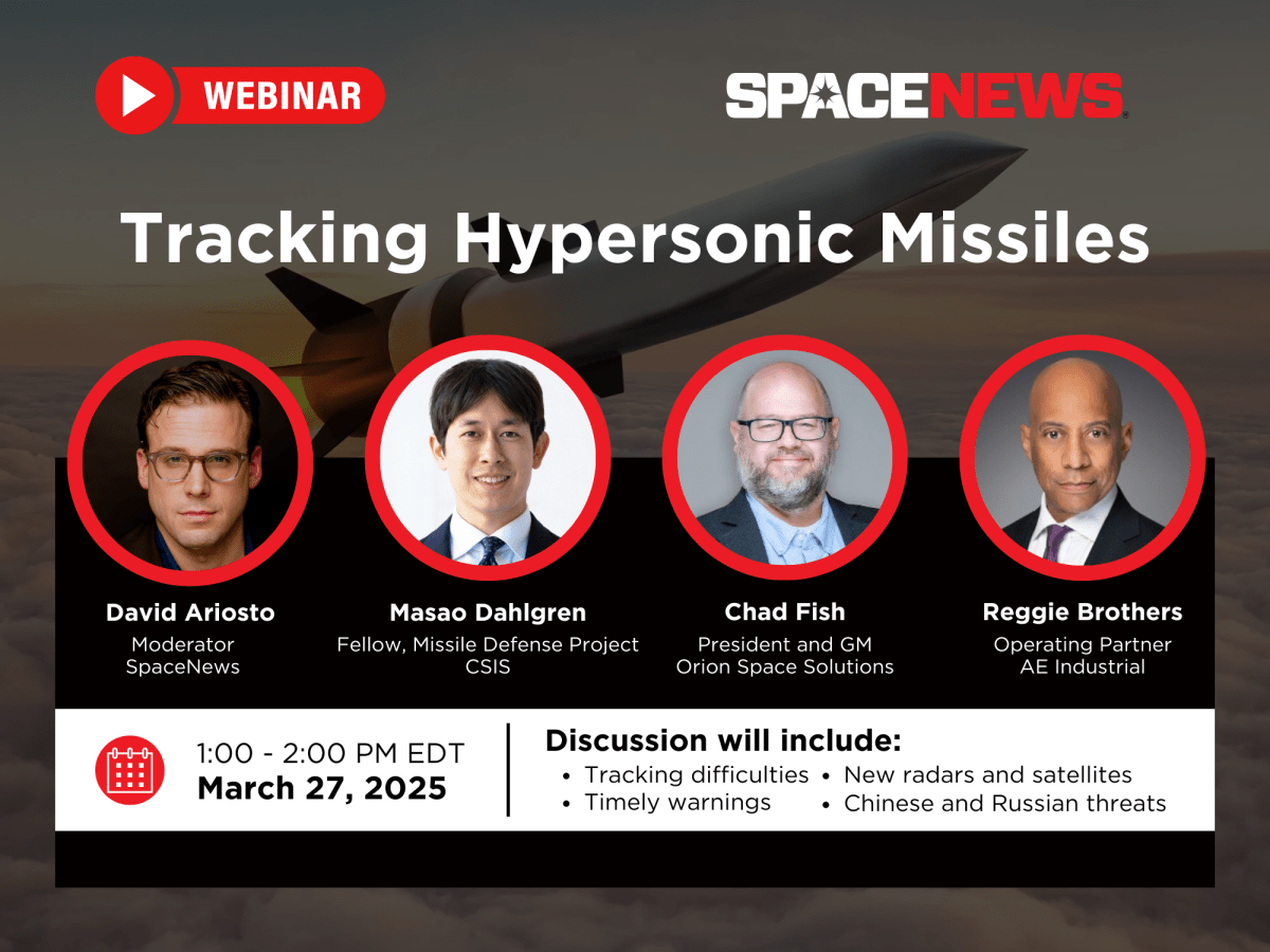 Webinar: Tracking Hypersonic Missiles (replay)