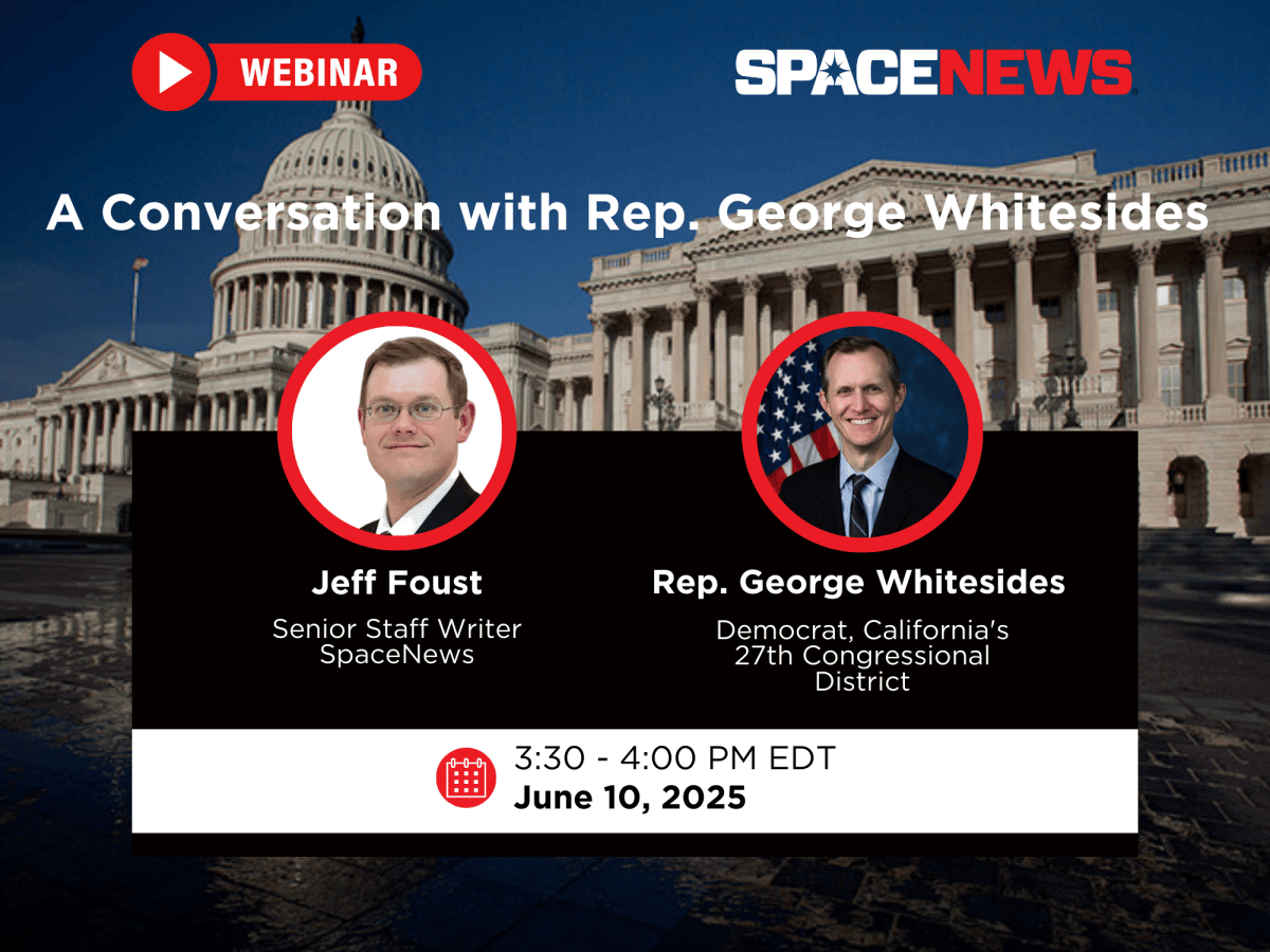 Live – A Conversation with Rep. George Whitesides (replay)